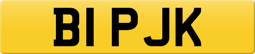 B1 PJK private number plate